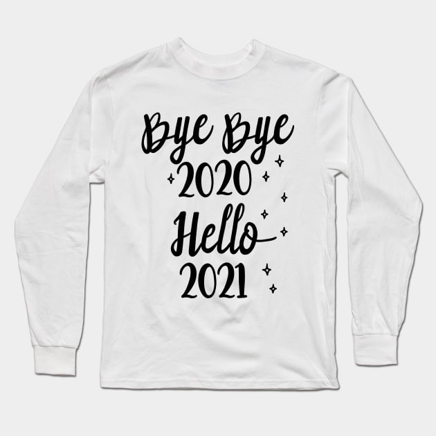 Hello 2021, Happy New Year 2021 Christmas, Merry Christmas Long Sleeve T-Shirt by artspot